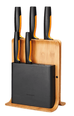 Fiskars Sada nožů Fiskars Functional Form v bambusovém bloku, 5 ks - 1057552