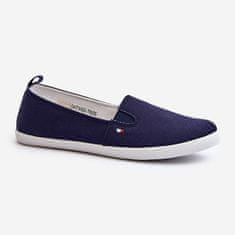 Dámské tenisové tenisky Slip-On Navy Blue velikost 36