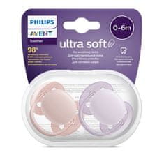 Šidítko Avent Ultrasoft Premium 0-6 m 2ks holčička - 0-6 m