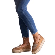 Big Star Hnědé espadrilky JJ274892 velikost 41