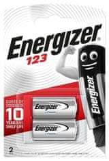 Energizer Lithium Photo Baterie EL123AP - 2 kusy