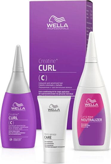 Wella Professional Sada pro trvalou ondulaci pro jemné a barvené vlasy Creatine+ Curl C