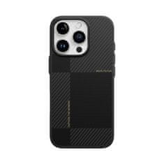 Rock Zadní kryt Ultra Thin Aramid Fiber Kevlar 600D pro iPhone 16 Pro Max černý