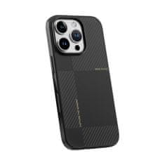 Rock Zadní kryt Ultra Thin Aramid Fiber Kevlar 600D pro iPhone 16 Pro černý