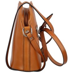 Delami Vera Pelle Luxusní dámská kožená crossbody Delami Patrícia, koňaková