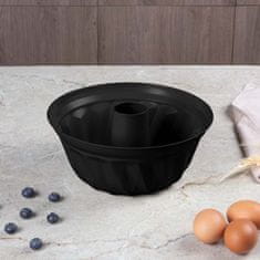 Forma na bábovku s titanovým povrchem 25 cm Matte Black Collection BH-8629