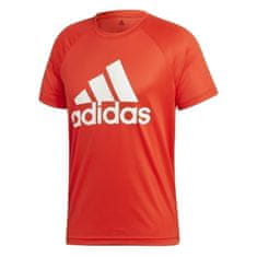 Adidas Tričko na trenínk červené M D2M Tee Logo