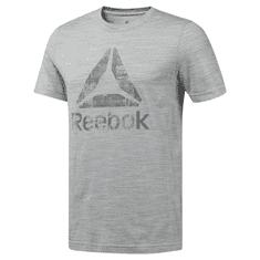 Reebok Tričko šedé M Elements Marble Melange