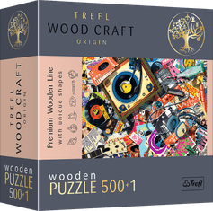 Trefl TREFL Wood Craft Origin puzzle Ve světě hudby 501 dílků