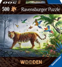 Ravensburger RAVENSBURGER Dřevěné puzzle Tygr v džungli 500 dílků