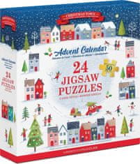 EuroGraphics EUROGRAPHICS Puzzle Adventní kalendář: Vánoční město 24x50 dílků