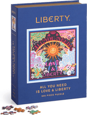 Galison GALISON Čtvercové puzzle Liberty: Všechno, co potřebuješ, je láska a volnost 500 dílků