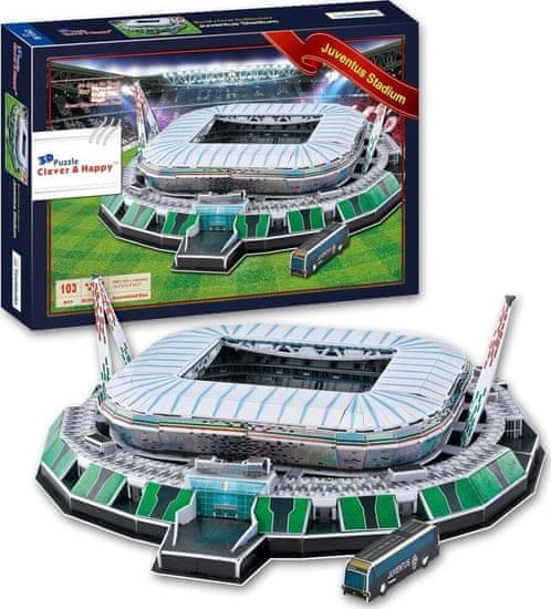 Clever&Happy CLEVER&HAPPY 3D puzzle Stadion Allianz - FC Juventus 103 dílků