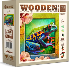 Wooden city WOODEN CITY Dřevěné puzzle Barevná žabka 250 dílků