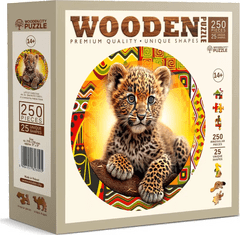 Wooden city WOODEN CITY Dřevěné puzzle Malý roztomilý leopard 250 dílků