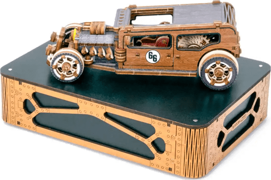 Wooden city WOODEN CITY 3D puzzle Automobil Hot Rod Limitovaná edice 142 dílů