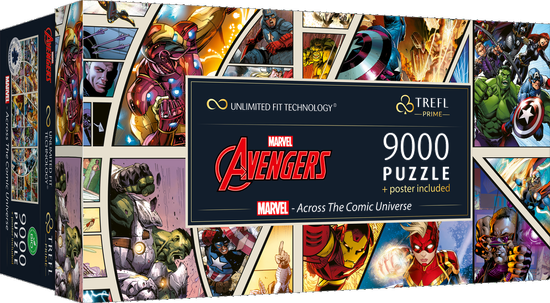 Trefl TREFL Puzzle UFT Marvel Avengers: Napříč komiksovým vesmírem 9000 dílků