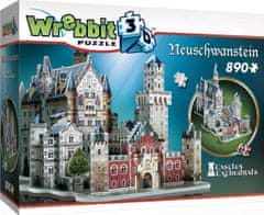 Wrebbit WREBBIT 3D puzzle Zámek Neuschwanstein 890 dílků