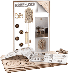 Wooden city WOODEN CITY 3D puzzle Královské hodiny 126 dílů