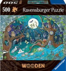 Ravensburger RAVENSBURGER Dřevěné puzzle Kouzelný les 500 dílků