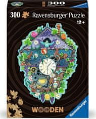 Ravensburger RAVENSBURGER Dřevěné obrysové puzzle Kukačkové hodiny 300 dílků