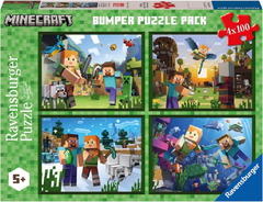 Ravensburger RAVENSBURGER Puzzle Minecraft 4x100 dílků