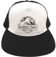 CurePink Čepice - kšiltovka snapback Jurassic Park|Jurský Park: Logo (nastavitelná)