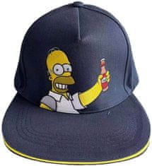 CurePink Čepice - kšiltovka snapback The Simpsons|Simpsonovi: Homer Beer (nastavitelná)