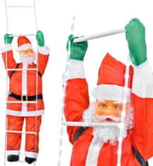 Tutumi Vánoční světelná LED dekorace SANTA 190 cm červená