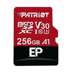 HADEX Paměťová karta PATRIOT micro SDXC 256GB UHS-I U3+adaptér