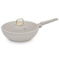 Berlingerhaus Pánev WOK s titanovým povrchem a poklicí 28 cm Sahara Collection BH-8064