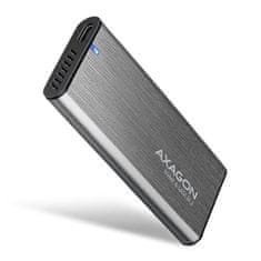 HADEX AXAGON EEM2-SG2, USB-C 3.2 Gen 2 - M.2 NVMe & SATA SSD kovový RAW box