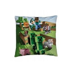 Halantex Oboustranný dekorační polštářek 40/40cm MINECRAFT, MNC142C