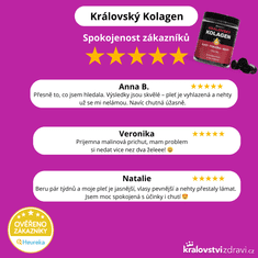 Kralovstvizdravi 1+1 ZDARMA Královský Kolagen malina, péče o pleť, vlasy a nehty, 1000 mg, 2x60 želé