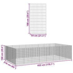 Vidaxl Ohrádka pro zvířata 24 panelů 54 x 100 cm pozinkované železo