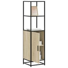 shumee vidaXL Skříň highboard dub sonoma 35,5x35x139 cm kompozit a kov