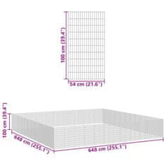 Vidaxl Ohrádka pro zvířata 48 panelů 54 x 100 cm pozinkované železo