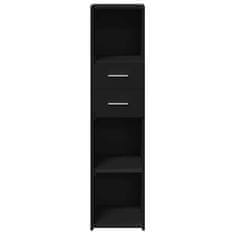 Vidaxl Skříň highboard černá 30 x 42,5 x 124 cm kompozitní dřevo