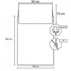 Halantex Oboustranné bavlněné povlečení Halantex Jurský Park, 140/200+70/90, JWC9502