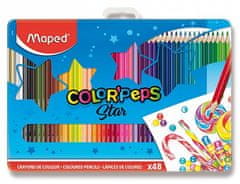 Maped - Pastelky Color´Peps Metal Box 48 ks