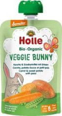 Holle Veggie Bunny Bio pyré mrkev, batáty a hrášek, 100 g (6 m+)