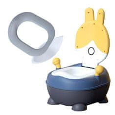 JOJOY® Nočník ve tvaru králíčka BUNNYPOTTY žlutá + podložka na sezení měkký polštářek POTTYSEAT | BUNNYPOTSEATYELLOW