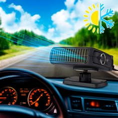 JOIRIDE® Nezávislé topení do auta, Ohřívač do auta, Topení do auta, Vnitřní topení pro automobil 360°, 12V, 150W BREEZY + Utěrka na čištění oken automobilů LONGBRUSH | BREZLONG