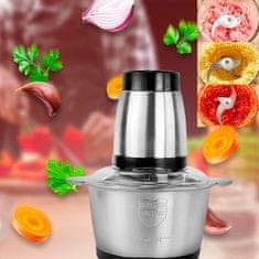 HOME & MARKER® Blender a Elektrický sekáček na potraviny, Elektrický kuchyňský mixér MULTIMINCER + Struhadlo na česnek a zázvor MINIGRINDER | MULTIMINI