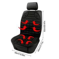 JOIRIDE® Vyhřívaný polštářek do auta HOTSEAT + Organizér pro zadní sedadla automobilu CARORGANISER | HOTCARO