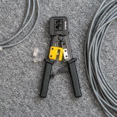 Rebel Krimpovací nástroj pro zástrčky RJ45, RJ12, RJ11, černý RB-1007