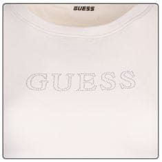 Guess Guess dámské tričko s logem z kamínků bílé Velikost: XS