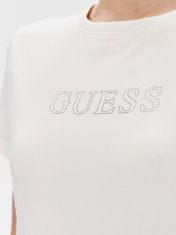 Guess Guess dámské tričko s logem z kamínků bílé Velikost: XS