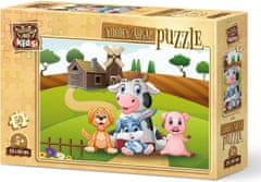 Art puzzle Dřevěné puzzle Farma 50 dílků