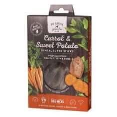 GO NATIVE Super Dental Carrot and Sweet Potato 150g bezobilninová dentální pochoutka pro psy s mrkví a sladkými bramborami